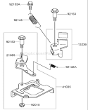 Part Location Diagram of 92145-2180 Kawasaki Spring