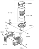 Part Location Diagram of 16060-7031 Kawasaki Pipe-Intake