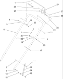 Handle Assembly Diagram and Parts List for 22163 280000001-280999999 - 2008 Toro Lawn Mower