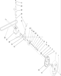 Transmission Assembly Diagram and Parts List for 22164TE 280000001-280999999 - 2008 Toro Lawn Mower