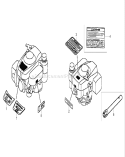 Label and Tool Assemblies Diagram and Parts List for 22195 310000001-310999999 - 2010 Toro Lawn Mower