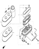 Air Cleaner Diagram and Parts List for 22196 270000001-270999999 - 2007 Toro Lawn Mower