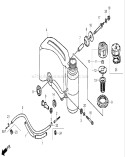 Fuel Tank Diagram and Parts List for 22196 270000001-270999999 - 2007 Toro Lawn Mower