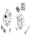 Label and Tool Assemblies Diagram and Parts List for 22196 270000001-270999999 - 2007 Toro Lawn Mower