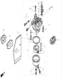 Carburetor Diagram and Parts List for 22196 270000001-270999999 - 2007 Toro Lawn Mower