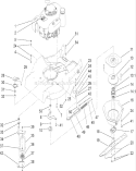 Engine and Blade Assembly Diagram and Parts List for 22196 270000001-270999999 - 2007 Toro Lawn Mower