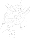 Housing Diagram and Parts List for 22196 310000001-310999999 - 2010 Toro Lawn Mower