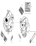 Label and Tool Assemblies Diagram and Parts List for 22196 310000001-310999999 - 2010 Toro Lawn Mower