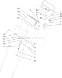 Control Panel Assembly Diagram and Parts List for 22196 310000001-310999999 - 2010 Toro Lawn Mower