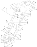 Handle Assembly Diagram and Parts List for 22197 310000001-310999999 - 2010 Toro Lawn Mower