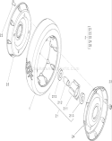 Rear Wheel Diagram and Parts List for 22196 310000001-310999999 - 2010 Toro Lawn Mower