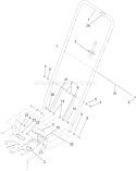 Handle Assembly Diagram and Parts List for 22198 310000001-310999999 - 2010 Toro Lawn Mower