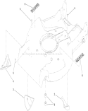 Housing Diagram and Parts List for 22198 310000001-310999999 - 2010 Toro Lawn Mower
