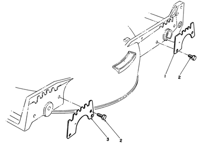 Wear Plate Kit No. 49-4080 (Optional) Diagram and Parts List for 20631 9000001 - 9999999 Toro Lawn Mower