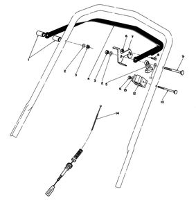 Traction Control Assembly Diagram and Parts List for 20671 3000001 - 3999999 Toro Lawn Mower