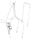 Grass Bagging Kit No. 38-0050 Diagram and Parts List for 22510 7000001-7999999 - 1987 Toro Lawn Mower