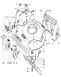 Housing Assembly Diagram and Parts List for 22510 7000001-7999999 - 1987 Toro Lawn Mower