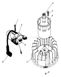 Magneto & Flywheel Assembly Diagram and Parts List for 22510 7000001-7999999 - 1987 Toro Lawn Mower