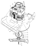 Engine Assembly Diagram and Parts List for 22525 8000001-8999999 - 1988 Toro Lawn Mower