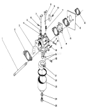 Carburetor Diagram and Parts List for 22580 0000001-0999999 - 1990 Toro Lawn Mower