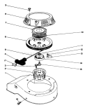 Recoil Assembly Diagram and Parts List for 22041 1000001-1999999 - 1991 Toro Lawn Mower