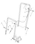 Handle Assembly Diagram and Parts List for 22041 1000001-1999999 - 1991 Toro Lawn Mower