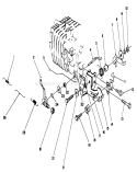 Governor Diagram and Parts List for 22581 1000001-1999999 - 1991 Toro Lawn Mower