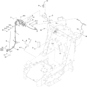 Wire Harness, Temperature Sensor  And Shield Assembly Diagram and Parts List for 22342HA 400000000 - 411759999 Toro Lawn Tractor Accessories