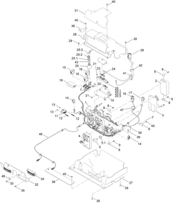 Electrical Assembly Diagram and Parts List for 75851 416400000 - 417399999 Toro Lawn Tractor