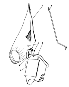 Bagging Kit No. 47-6510 (Optional) Diagram and Parts List for 16775 7000001 - 7999999 Toro Lawn Mower