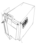 Grass Bag Diagram and Parts List for 22621C 9000001-9999999 - 1989 Toro Lawn Mower