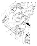 Housing Assembly Diagram and Parts List for 22621C 9000001-9999999 - 1989 Toro Lawn Mower