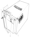Grass Bag Diagram and Parts List for 22621 9000001-9999999 - 1989 Toro Lawn Mower