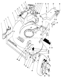 Housing Assembly Diagram and Parts List for 22621 9000001-9999999 - 1989 Toro Lawn Mower