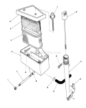 Air Cleaner Diagram and Parts List for 22622 0000001-0999999 - 1990 Toro Lawn Mower