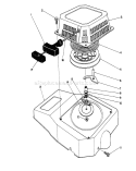 Recoil Diagram and Parts List for 22622 0000001-0999999 - 1990 Toro Lawn Mower
