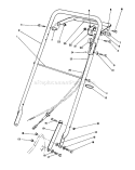 Part Location Diagram of 70-1052 Toro Bracket-Throttle