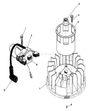 Magneto & Flywheel Diagram and Parts List for 22621 1000001-1999999 - 1991 Toro Lawn Mower
