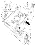 Part Location Diagram of 16-9119 Toro Housing W/Decal