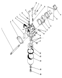 Carburetor Diagram and Parts List for 22685 0000001-0999999 - 1990 Toro Lawn Mower