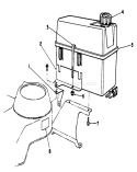 Fuel Tank Assembly Diagram and Parts List for 22685 0000001-0999999 - 1990 Toro Lawn Mower