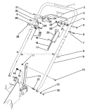 Handle Assembly Diagram and Parts List for 22685 1000001-1999999 - 1991 Toro Lawn Mower
