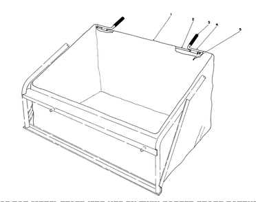 Leaf Bag Model 59123 (For Use On Twin Bagger Grass Catcher Model No. 59122 Only) (Optional) Diagram and Parts List for 57365 7000001 - 7999999 Toro Lawn Tractor