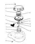 Recoil Diagram and Parts List for 22700BC 5900001-5999999 - 1995 Toro Lawn Mower