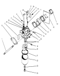 Carburetor Diagram and Parts List for 22700BC 5900001-5999999 - 1995 Toro Lawn Mower