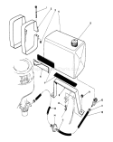Gas Tank Assembly Diagram and Parts List for 22700B 39000001-39999999 - 1993 Toro Lawn Mower