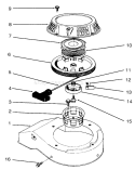Recoil Diagram and Parts List for 22700B 49000001-49999999 - 1994 Toro Lawn Mower