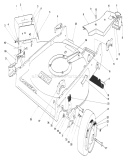 Housing Assembly Diagram and Parts List for 22700B 49000001-49999999 - 1994 Toro Lawn Mower