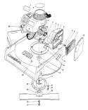 Engine Assembly Diagram and Parts List for 22700 1000001-1999999 - 1991 Toro Lawn Mower