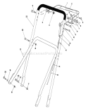Handle Assembly Diagram and Parts List for 22700 1000001-1999999 - 1991 Toro Lawn Mower